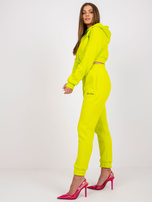 Limonkowy dresowy komplet dwuczęściowy Kalifornia RUE PARIS