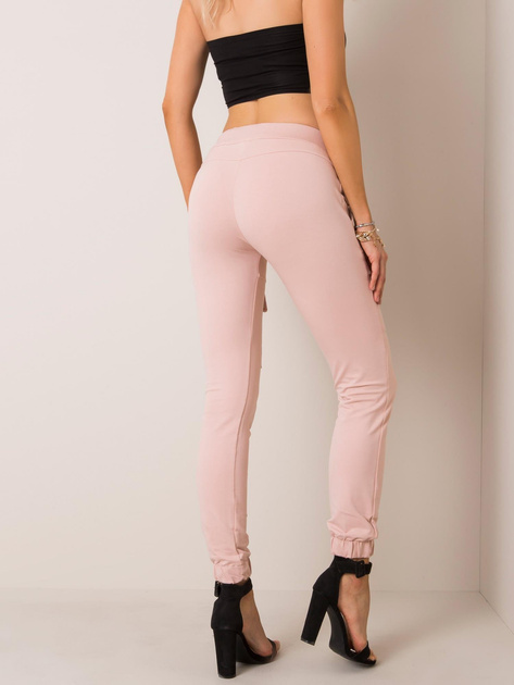 Brudnoróżowe spodnie Jolly