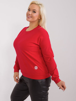 Hurtownia Czerwona bluzka plus size na co dzień 