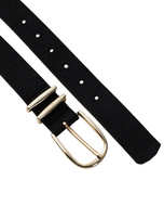 Hurtownia Czarny damski pasek z klamrą OCH BELLA