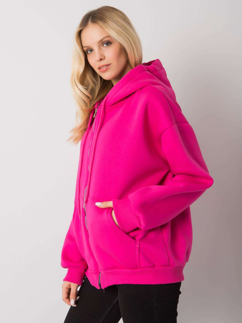 Fuksjowa bluza rozpinana Amelia