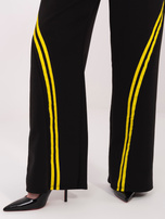 Czarne dresowe spodnie z kieszeniami RUE PARIS 