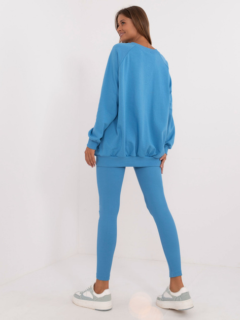 Hurt Niebieski dwuczęściowy komplet dresowy z napisem