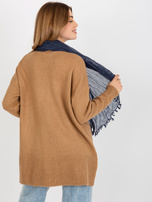 Hurtownia Brudnoniebieska damska chusta z marszczeniem