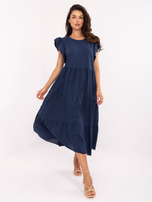 Dunkelblaues Oversize-Sommerkleid OCH BELLA.
