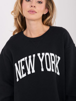 Czarna damska bluza z napisem New York