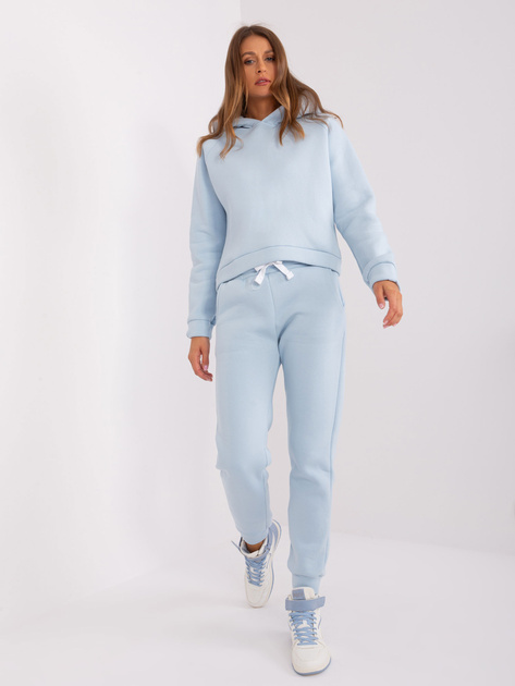 Hurtownia Jasnoniebieski dwuczęściowy komplet dresowy basic