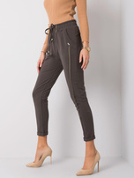 Ciemne khaki spodnie Riviera