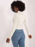 Hurt Ecru sweter damski z półgolfem MAYFLIES