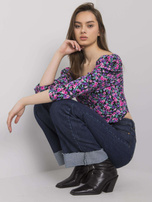 Ciemnoniebieskie szerokie jeansy Hartford