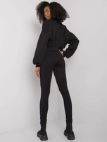 Czarne legginsy z bawełny Bruna RUE PARIS