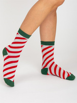 Skarpety z nadrukiem świątecznym 3 pary