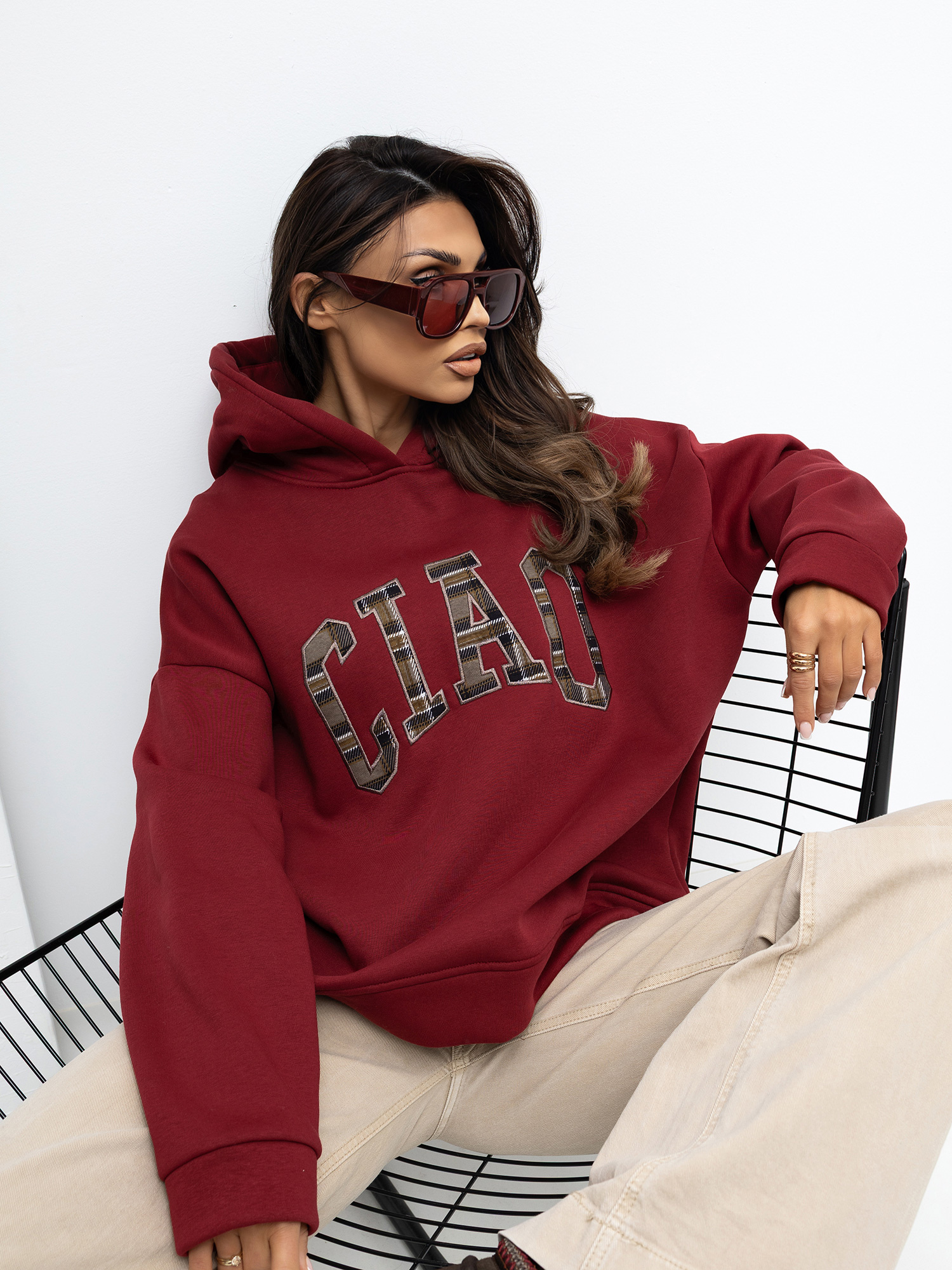 Bluza bordowy