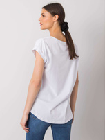 Biały t-shirt z nadrukiem Hollis