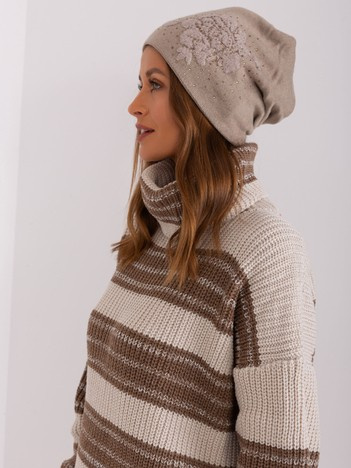 Hurt Dunkelbeige Damen Wintermütze