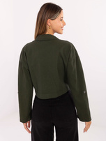 Khaki krótka kurtka jeansowa RUE PARIS