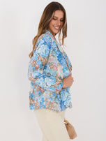 Niebieska elegancka marynarka z podszewką