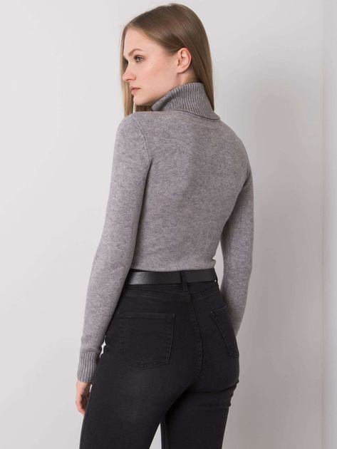 Szary sweter z golfem Polly