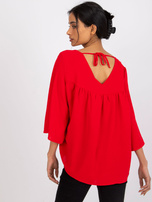 Czerwona luźna bluzka Anita RUE PARIS  