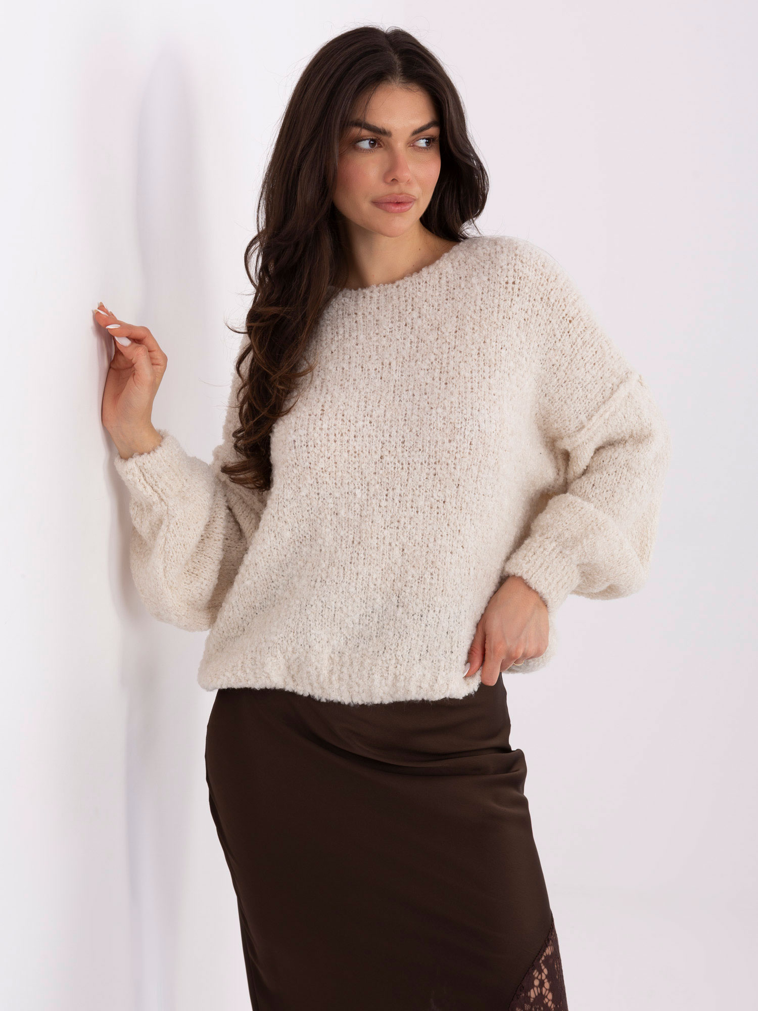 Sweter jasny beżowy