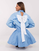 Hurtownia Jasnoniebieska rozpinana koszula oversize 