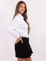 Hurt Biała damska koszula z odpinanymi broszkami 