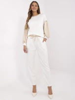 Hurt Ecru dwuczęściowy komplet damski z wiskozą