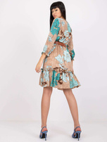 Beżowa sukienka z paskiem Pensacola