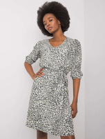 Zielona sukienka z printami Jianna