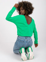 Zielona bawełniana bluzka basic Larissa