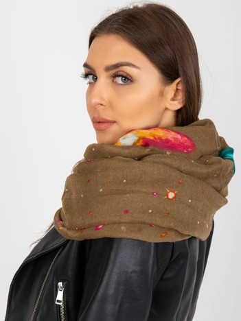 Online-Großhandel Beige Viskose Loop-Schal