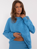 Hurt Niebieski dwuczęściowy komplet dresowy z napisem