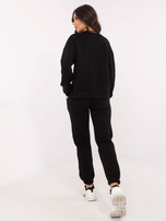 Hurt Czarny dwuczęściowy komplet damski ze spodniami