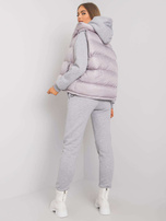 Szary komplet z kamizelką Aysel