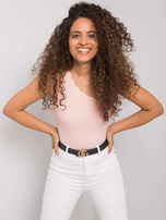 Jasnoróżowy top na jedno ramię Haisley