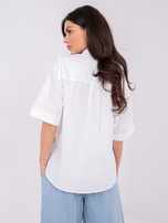 Biała damska koszula z krótkim rękawem SUBLEVEL 