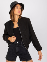 Czarna kurtka przejściowa z kieszeniami Haiti RUE PARIS