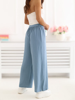 Ciemnoniebieskie letnie spodnie z nogawką 7/8