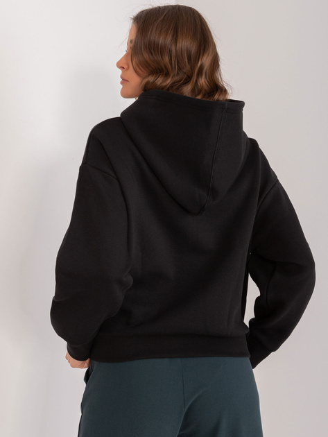 Hurt Czarna bawełniana bluza z kapturem SUBLEVEL