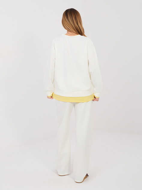 Ecru komplet z efektem koszulki pod spodem RUE PARIS