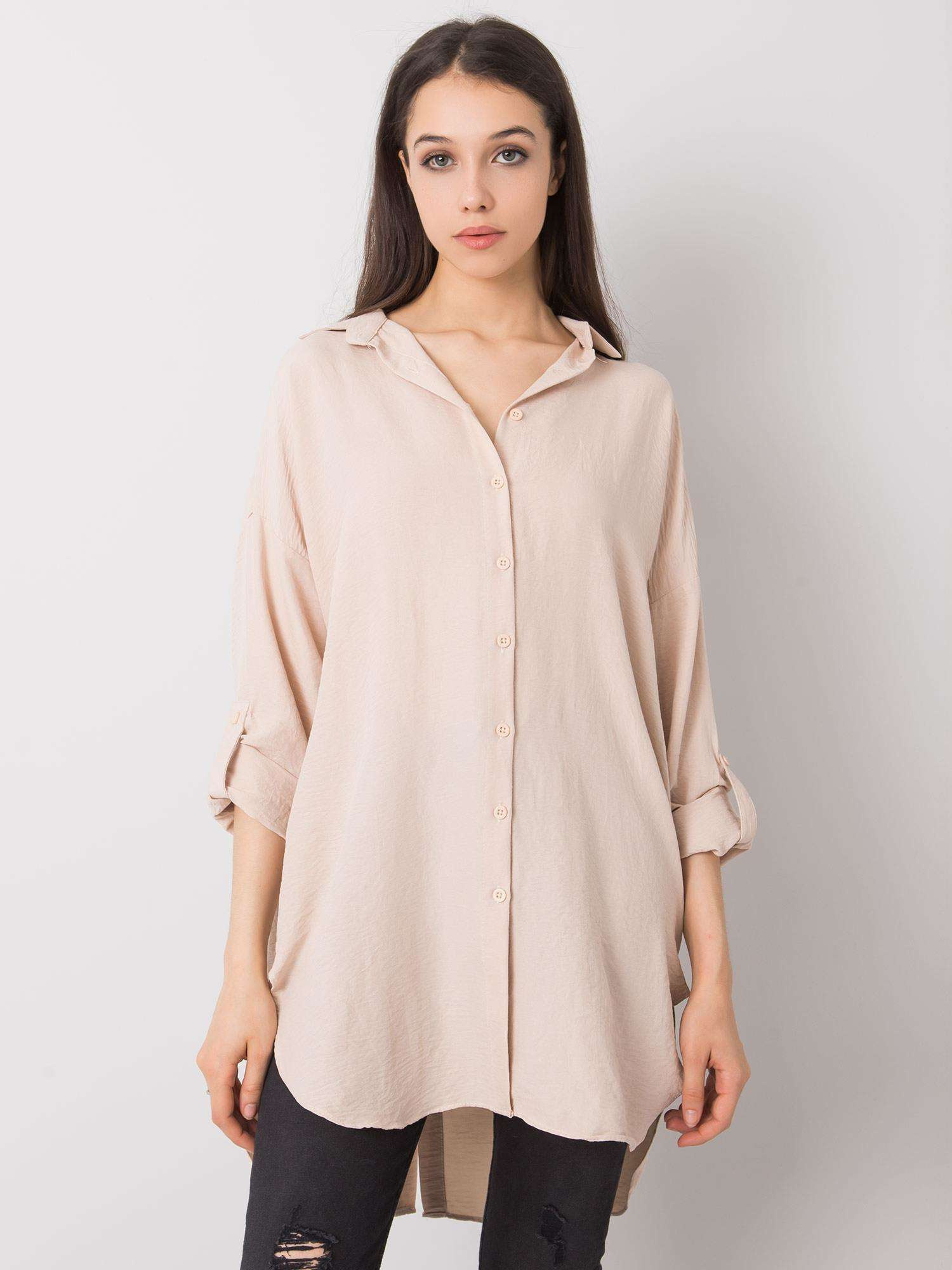 Beige Bluse Gisella RUE PARIS.