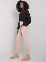 Beżowe bawełniane spodnie dresowe Bennice