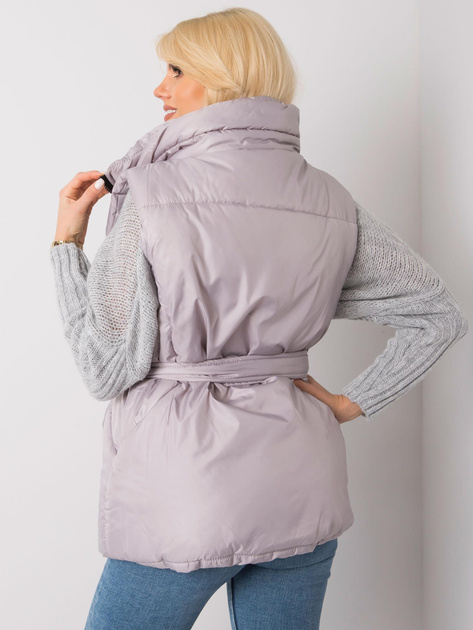 Jasnoszara kamizelka puchowa Effie