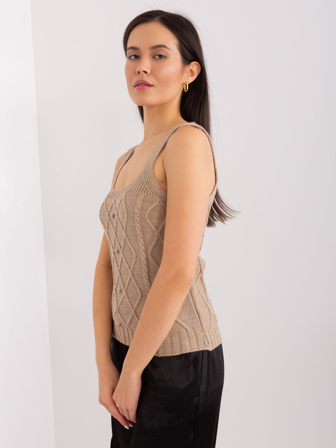 Hurt Ciemnobeżowy komplet z krótkim kardiganem