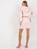 Hurt Jasnoróżowy dresowy komplet basic ze spódnicą  Emilie