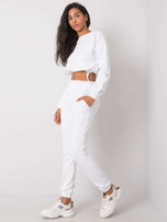 Biały komplet casualowy Laila RUE PARIS