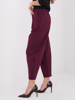 Burgunder Damenhose mit Taschen RUE PARIS.