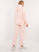 Hurt Jasnoróżowy melanżowy komplet basic z ociepleniem