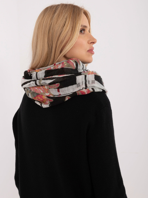 Hurtownia Granatowa damska chusta z frędzlami