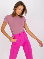 Wrzosowy t-shirt damski Peachy